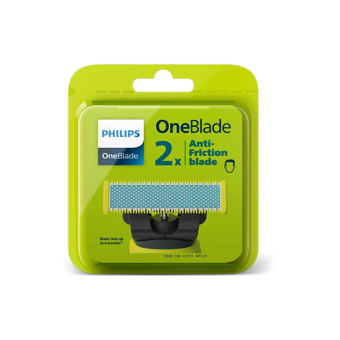 Сменные антифрикционные лезвия Philips для OneBlade QP225/50 2 шт — изображение 3