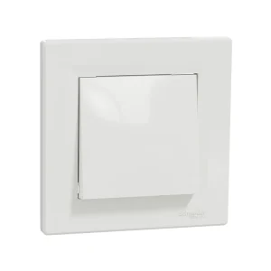 Выключатель одноклавишный SE EPH0100121 Asfora 10AX в сборе быстрозажим. клеммы белый