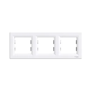 Рамка горизонтальная SE EPH5800321 Asfora 3 постовая белый