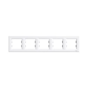 Рамка горизонтальная SE EPH5800521 Asfora 5 постовая белый