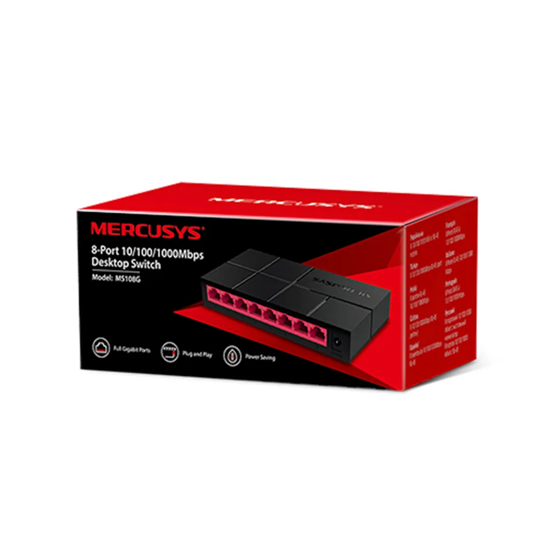 Коммутатор Mercusys MS108G — изображение 3