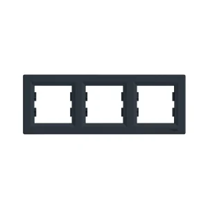 Рамка горизонтальная SE EPH5800371 Asfora 3 постовая антрацит