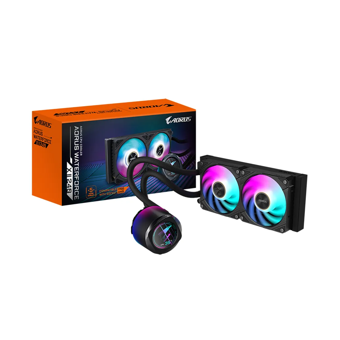 Кулер для процессора Gigabyte AORUS WATERFORCE X II 240 — изображение 3