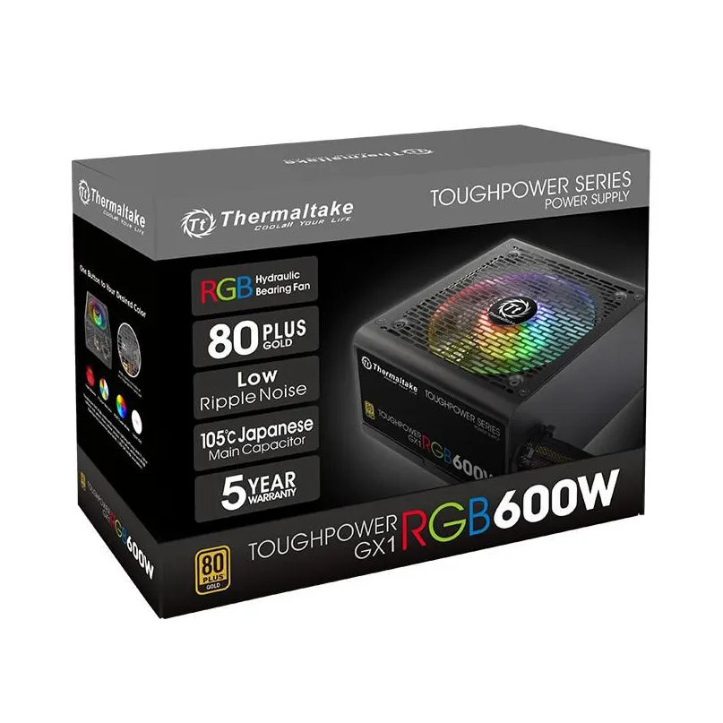 Блок питания Thermaltake Toughpower GX1 RGB 600W (Gold) — изображение 3