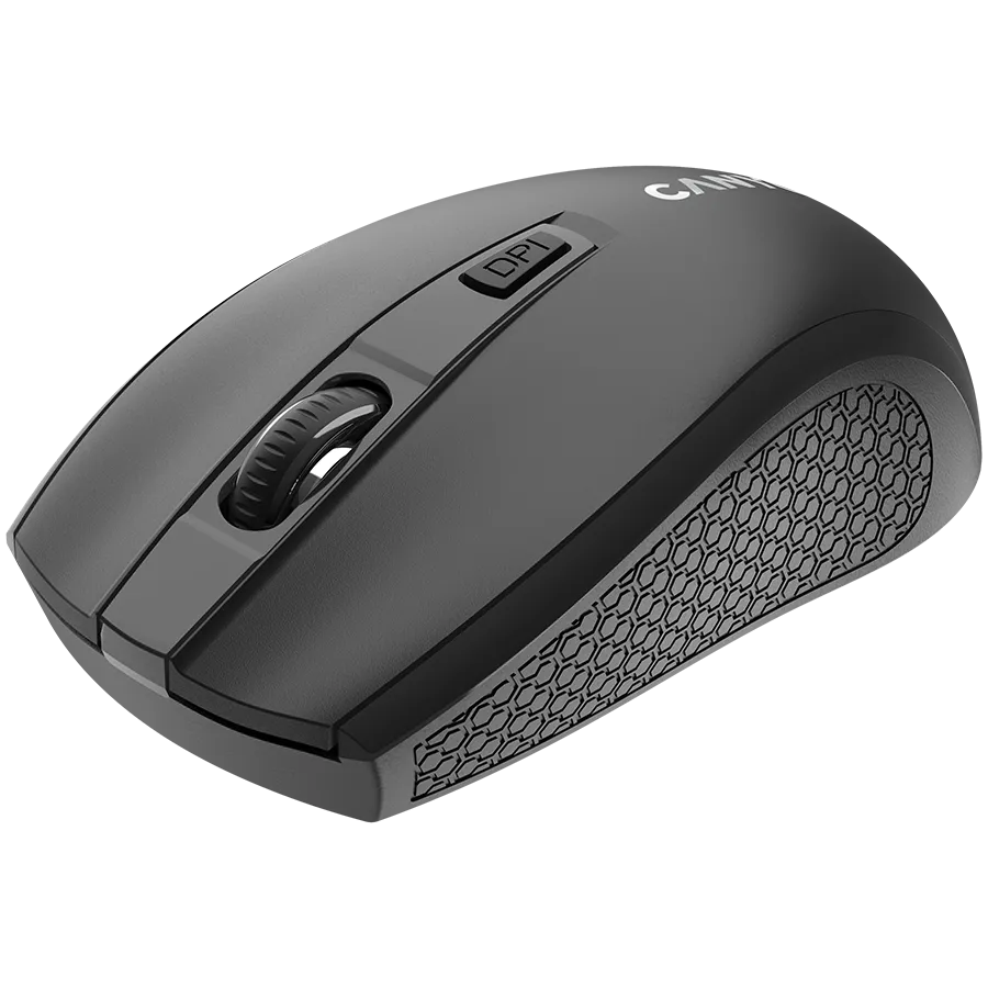 CANYON MW-7, 2.4Ghz wireless mouse, 6 buttons, DPI 800/1200/1600, with 1 AA battery ,size 110*60*37mm,58g,black — изображение 2