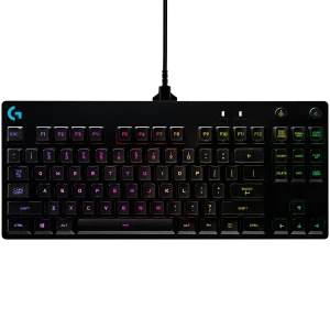 LOGITECH G PRO TKL Corded Mechanical Gaming Keyboard - BLACK - RUS - USB - CLICKY