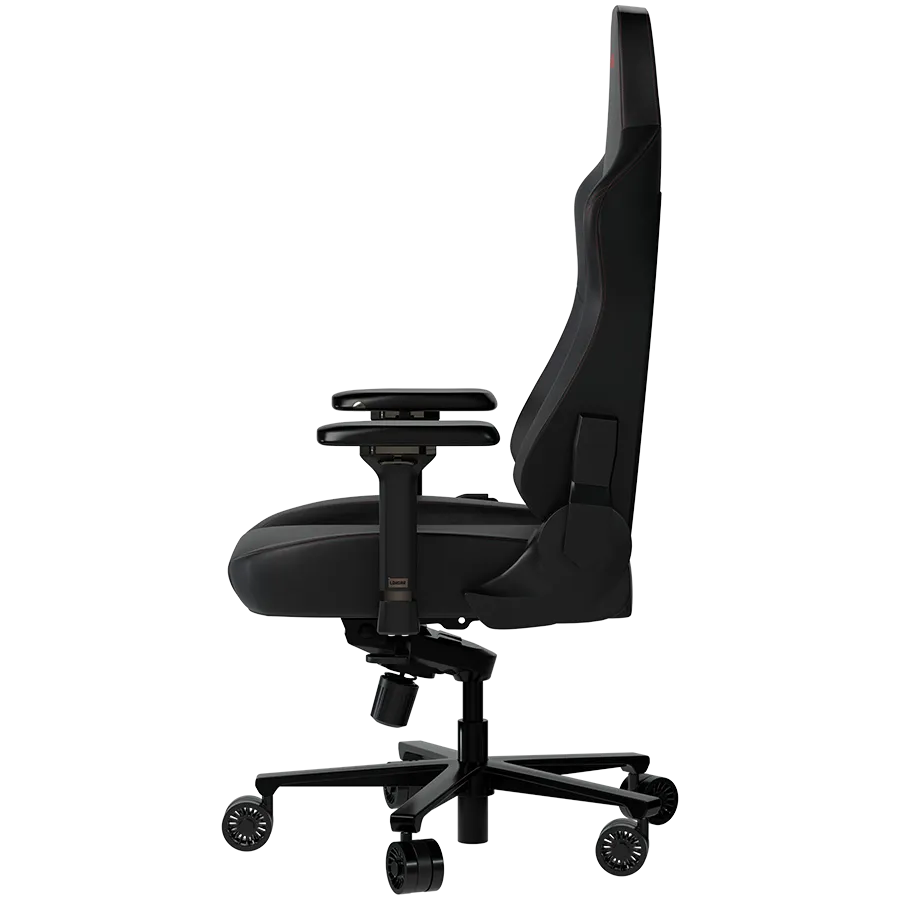 LORGAR Embrace 533, Gaming chair, PU eco-leather, 1.8 mm metal frame, multiblock mechanism, 4D armrests, 5 Star aluminium base, Class-4 gas lift, 75mm PU casters, Black — изображение 3