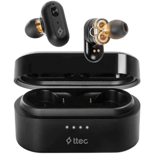ttec AirBeat Duo True Wireless Headsets , Black