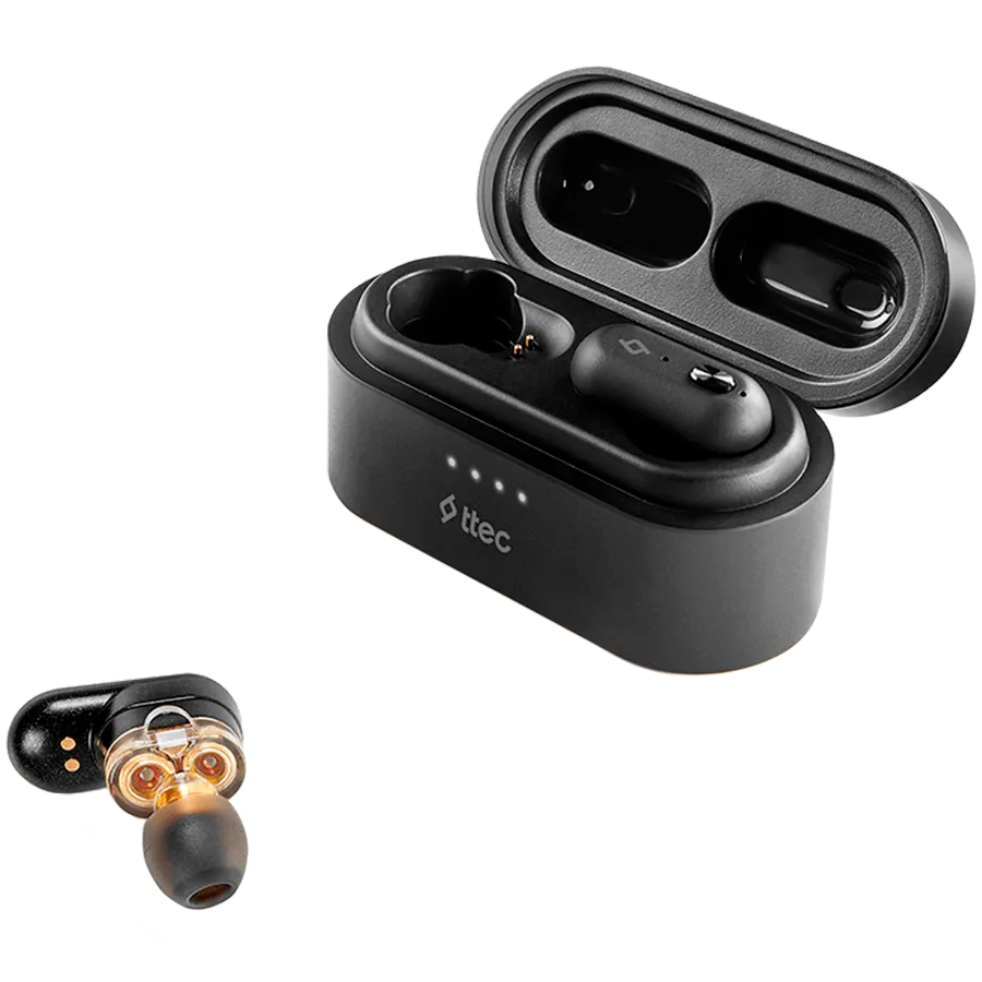 ttec AirBeat Duo True Wireless Headsets , Black — изображение 2