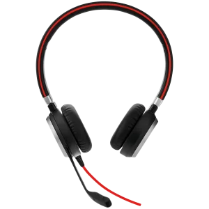 JABRA EVOLVE 40 UC Stereo USB Headband, Noise cancelling, USB and 3.5 jack connectivity, with mute-button and volume control on the cord, Busylight , Discret boomarm