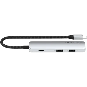 SATECHI 4-in-1 USB-C Slim Multiport Adapter 4K (Silver)