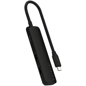 SATECHI 4-in-1 USB-C Slim Multiport Adapter 4K (Black)