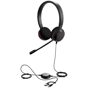 JABRA Evolve 20, Stereo UC, USB C/A adapter