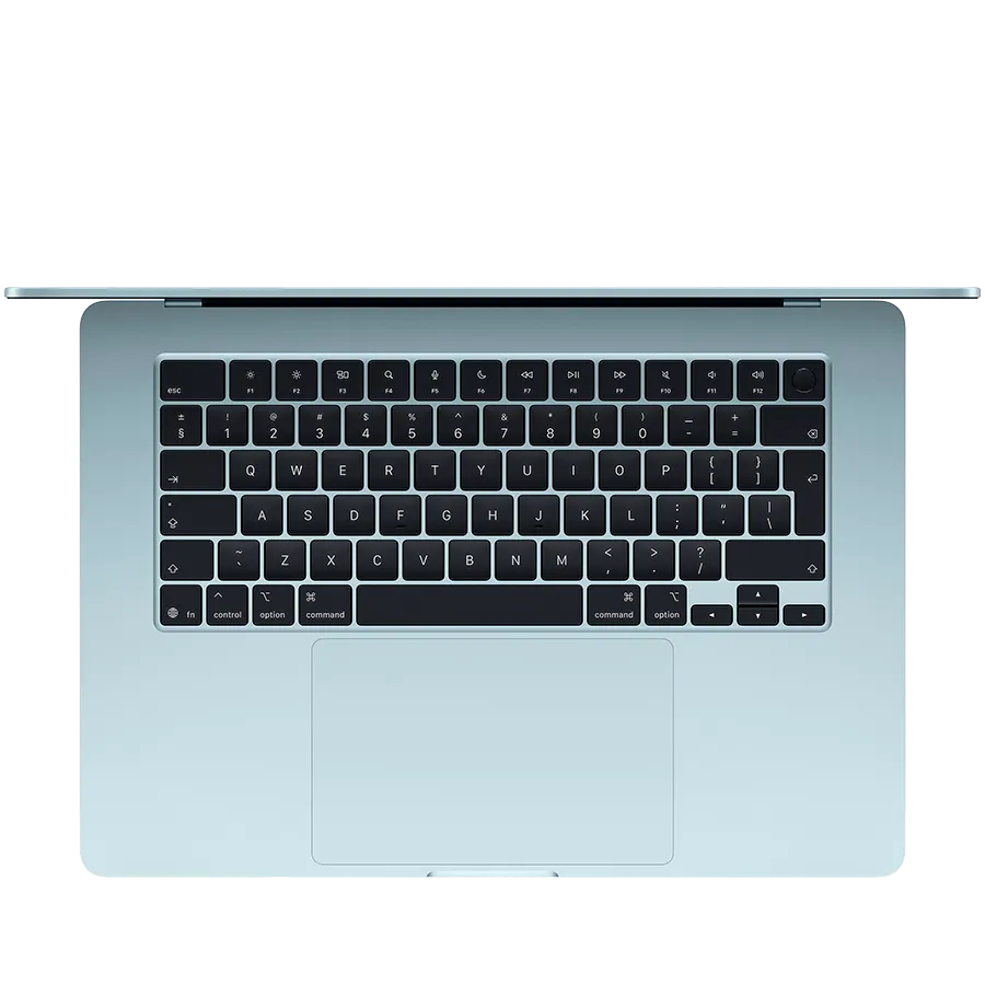 15-inch MacBook Air: Apple M4 chip with 10-core CPU and 10-core GPU, 16GB, 512GB SSD - Sky Blue,Model A3241 — изображение 2