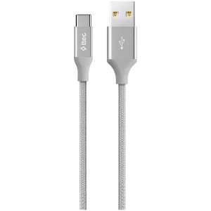 ttec AlumiCable Type C Charge/Data Cable, 2.0 , Silver