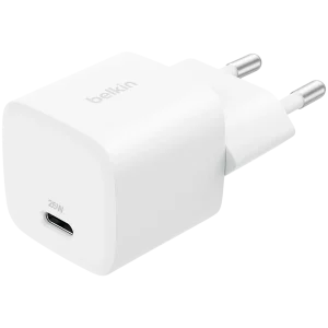 BELKIN 25W USB-C PD WALL CHARGER WITH PPS, WHT