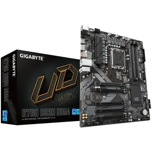 GIGABYTE MB LGA1700, B760, 4xDDR4, DP + HDMI, 5xPCIe x16 4.0, 2xM.2, 4xSATA, GbE LAN, ATX