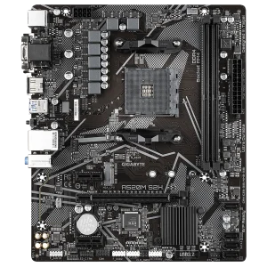 GIGABYTE MB AM4 A520 2 x DDR4 PCIe 3.0 1 x M.2 4 x SATA 1 x D-Sub port 1 x DVI-D port 1 x HDMI port Micro ATX
