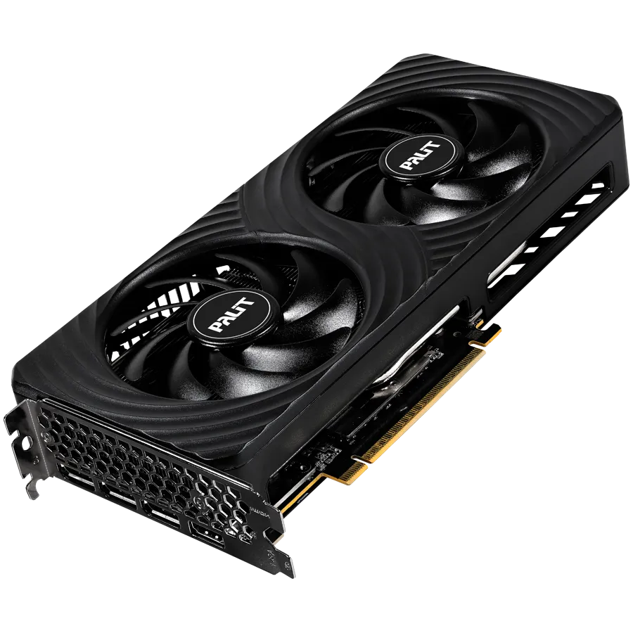 Palit RTX 5050 Dual 8GB GDDR6, 128 bits, 1x HDMI 2.1b, 3x DP 2.1b, two fan, 1x 8-pin Power connector, recommended PSU 550W, NE65050019P1-GB2070D — изображение 2