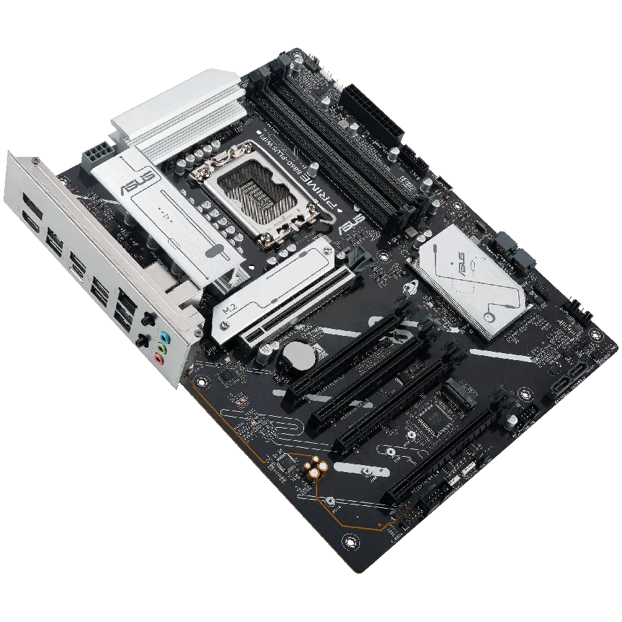 ASUS Main Board Desktop LGA1851 Intel B860 Chipset 4 x DIMM slots, max. 256GB, DDR5 1 x DisplayPort 1 x HDMI port 1 x Wi-Fi module 2 x M.2 slots 4 x SATA ATX Form Factor — изображение 3