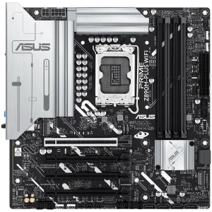 ASUS Main Board Desktop LGA1851 Intel Z890 Chipset 4 x DIMM slots, max. 256GB, DDR5 1 x DisplayPort 1 x HDMI 1 x Wi-Fi module 3 x M.2 slots 6 x SATA mATX Form Factor
