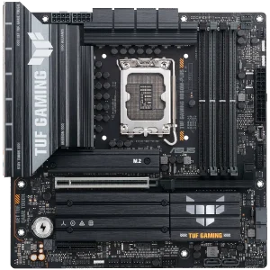 ASUS Main Board Desktop Intel B860 Chipset 4 x DIMM slots, max. 256GB, DDR5 1 x PCIe 5.0 x16 slot 1 x DisplayPort1 x HDMI port 1 x Wi-Fi Module 3 x M2 4 x SATA m-ATX