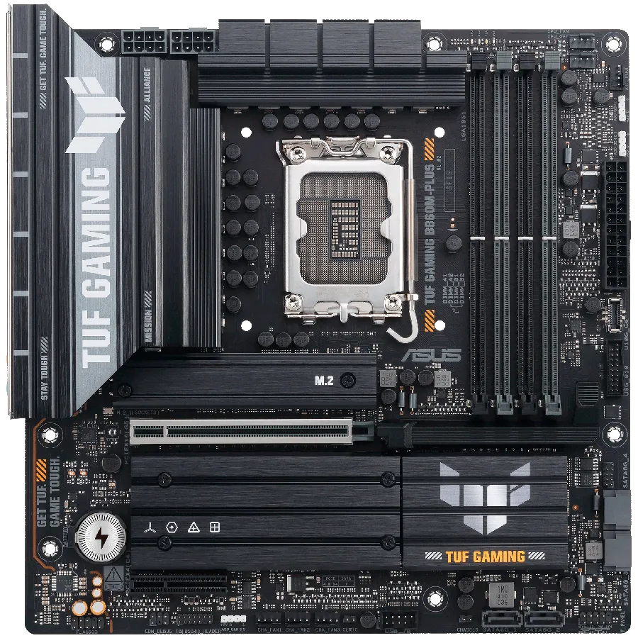 ASUS Main Board Desktop Intel B860 Chipset 4 x DIMM slots, max. 256GB, DDR5 1 x PCIe 5.0 x16 slot 1 x DisplayPort1 x HDMI port 1 x Wi-Fi Module 3 x M2 4 x SATA m-ATX