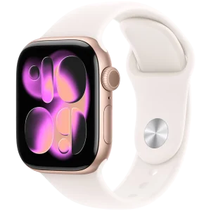 Apple Watch Series 11 GPS 42mm Rose Gold Aluminium Case with Light Blush Sport Band - M/L,Model A3331