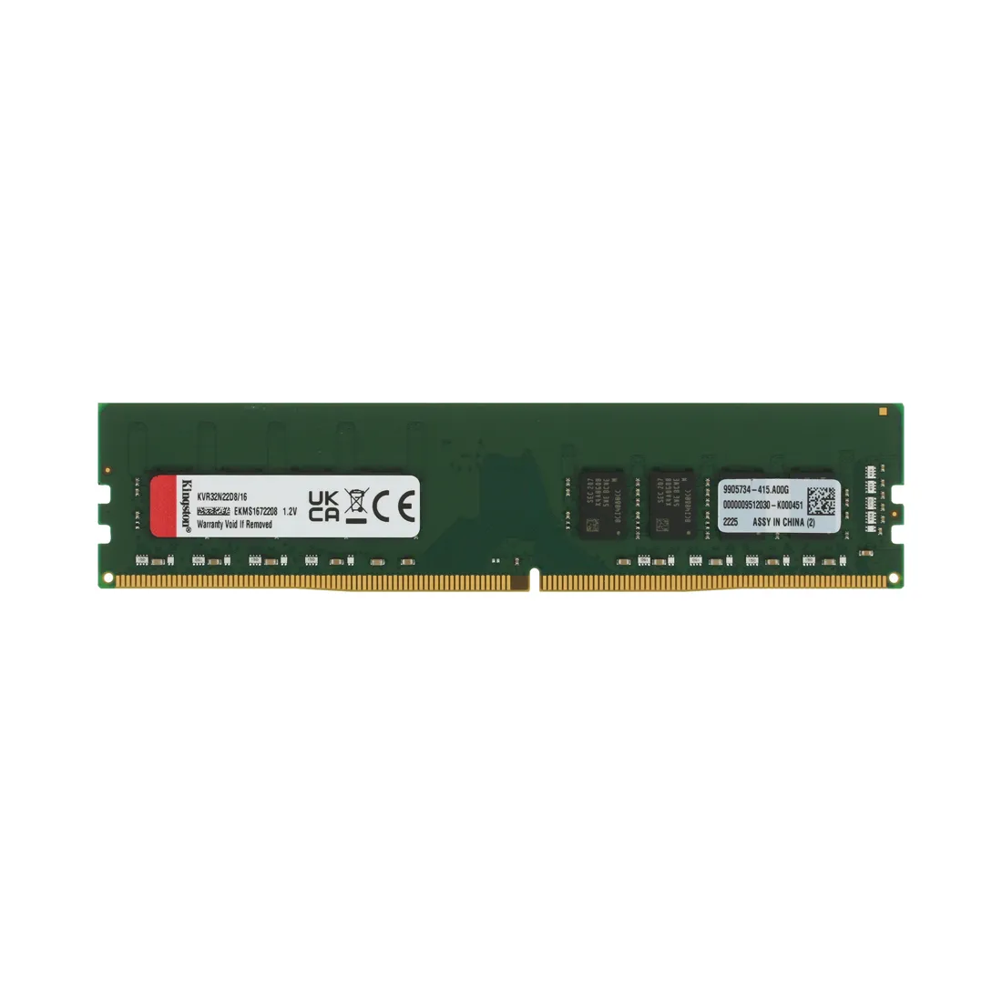 Kingston 16GB 3200MT/s DDR4 Non-ECC CL22 DIMM 2Rx8