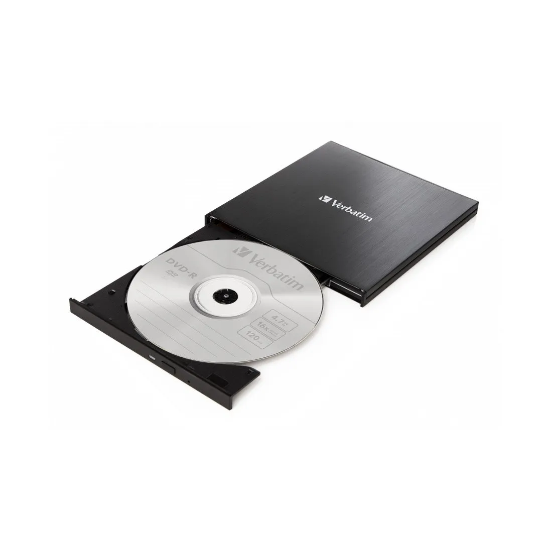 Внешний привод Verbatim CD/DVD 43886 Slim USB-C Чёрный — изображение 2