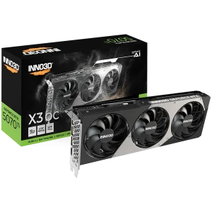 INNO3D NVIDIA RTX 5070 Ti X3 16GB GDDR7 256 bit, 2452MHz / 28Gbps, 3x DP, 1x HDMI, 3 fan 2 slots
