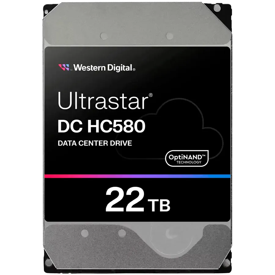 HDD Server WD Ultrastar DC HC580 22TB 512e SE, 3.5’’, 512MB, 7200 RPM, SAS, P3, SKU: 0F62791