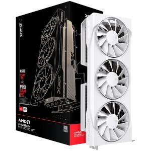 XFX Swift AMD Radeon RX 9070XT White Triple fan Gaming Edition with 16GB GDDR6 HDMI 3xDP, AMD RDNA 4