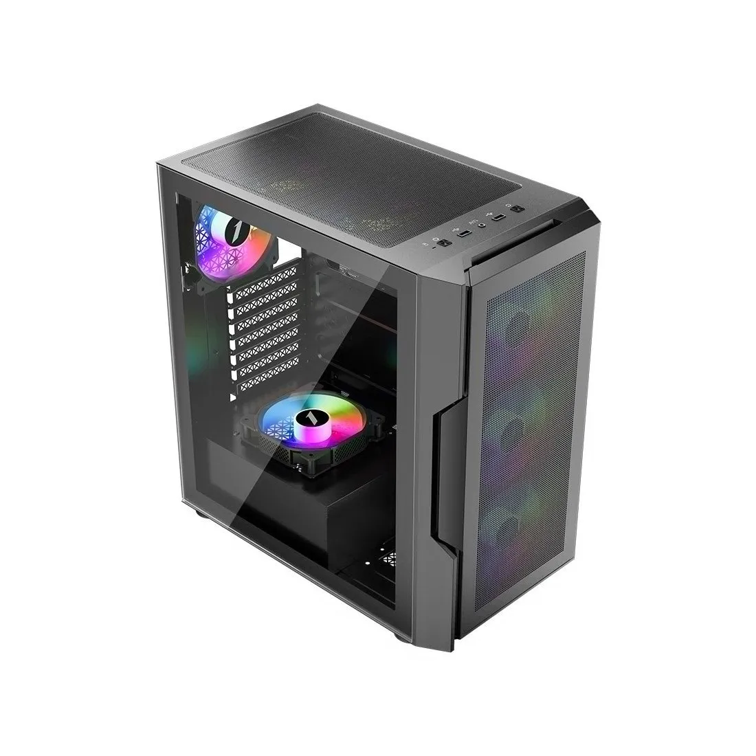 Компьютерный корпус 1STPLAYER T7-P BLACK без Б/П — изображение 2