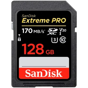 SANDISK Extreme PRO 128GB V60 UHS-II SD cards, 280/100MB/s,V60,C10,UHS-II
