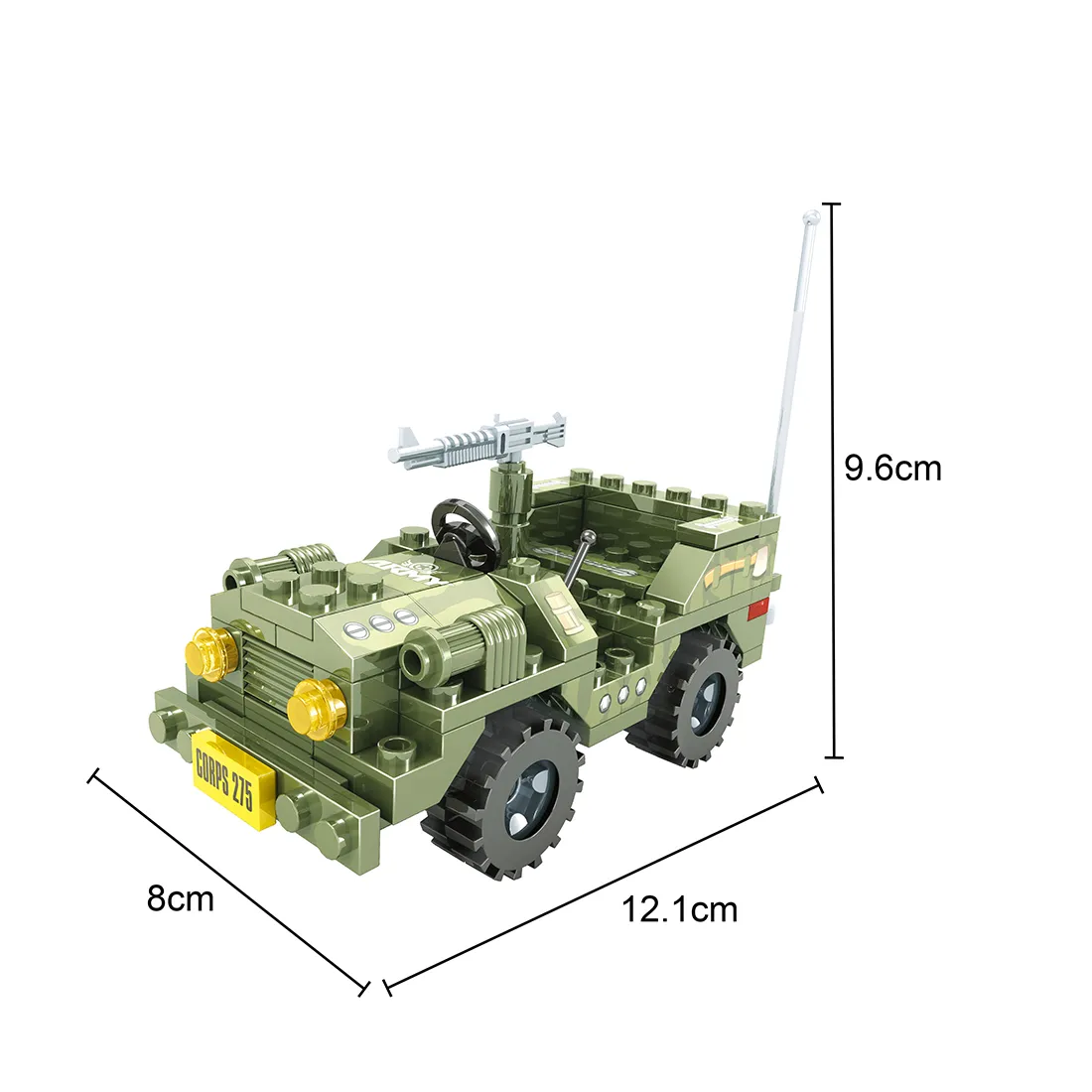 Игровой конструктор Keyixing 22404 АРМИЯ (108 деталей в наборе) — изображение 2