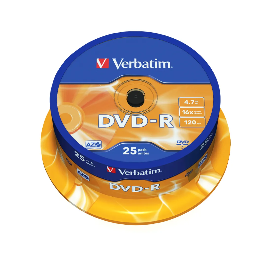 Диск DVD-R Verbatim (43522) 4.7GB 25штук Незаписанный — изображение 2