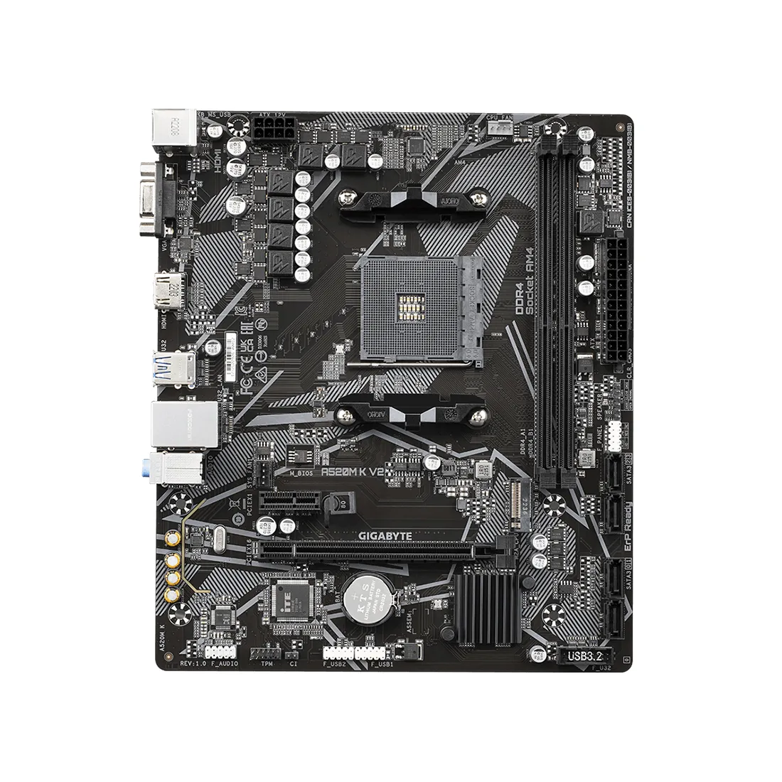 Материнская плата Gigabyte A520M K V2 — изображение 2