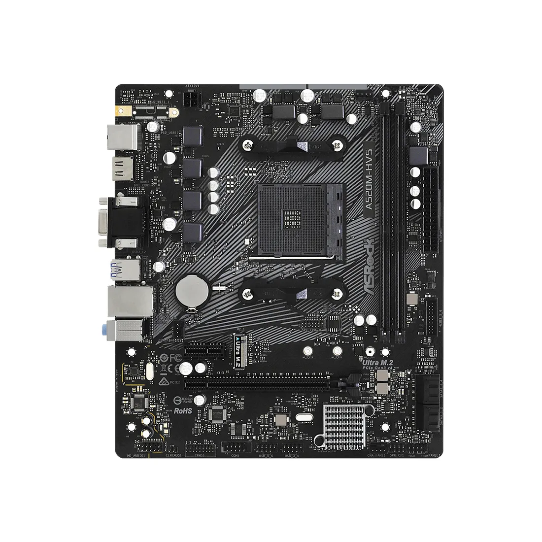 Материнская плата ASRock A520M-HVS — изображение 2