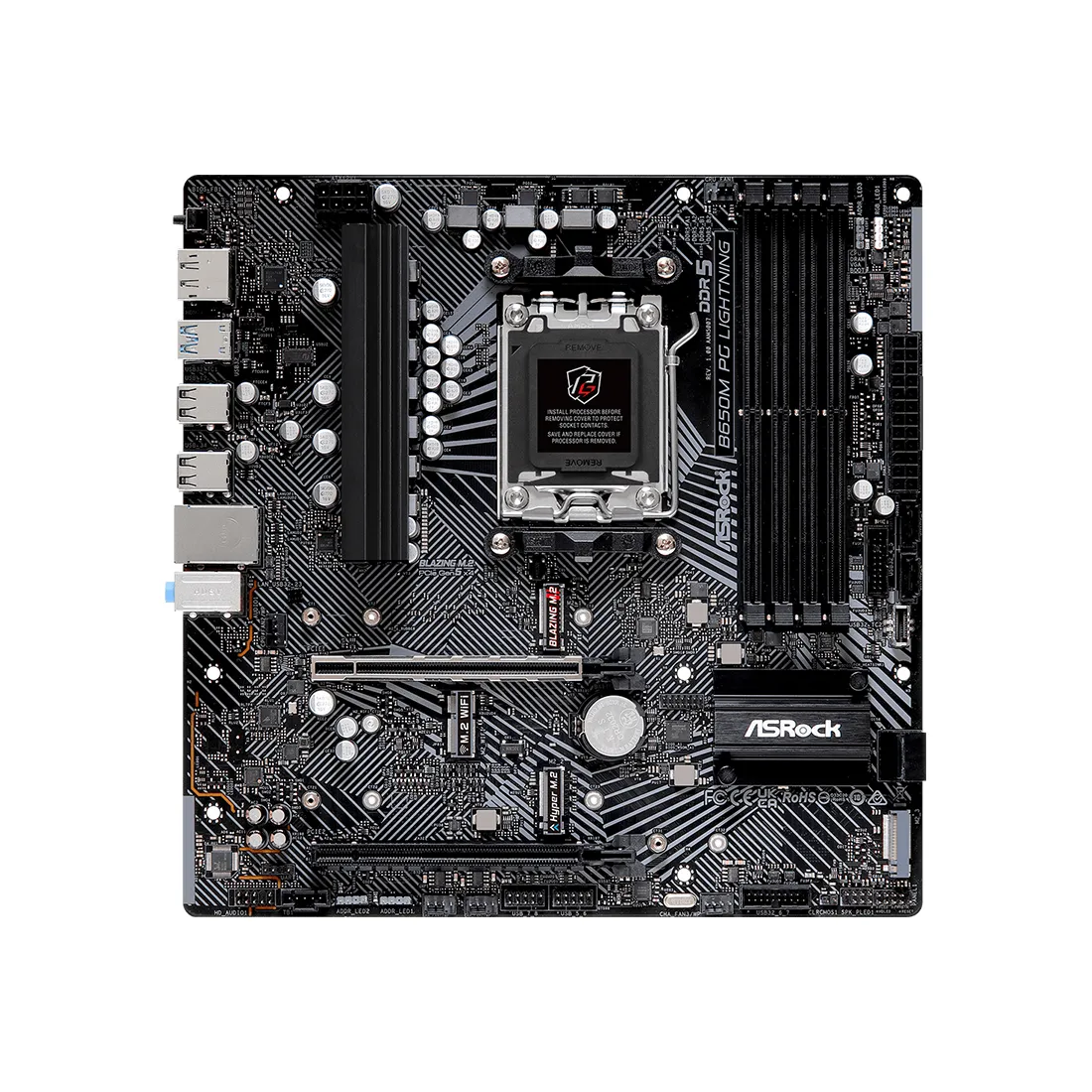 Материнская плата ASRock B650M PG LIGHTNING — изображение 2