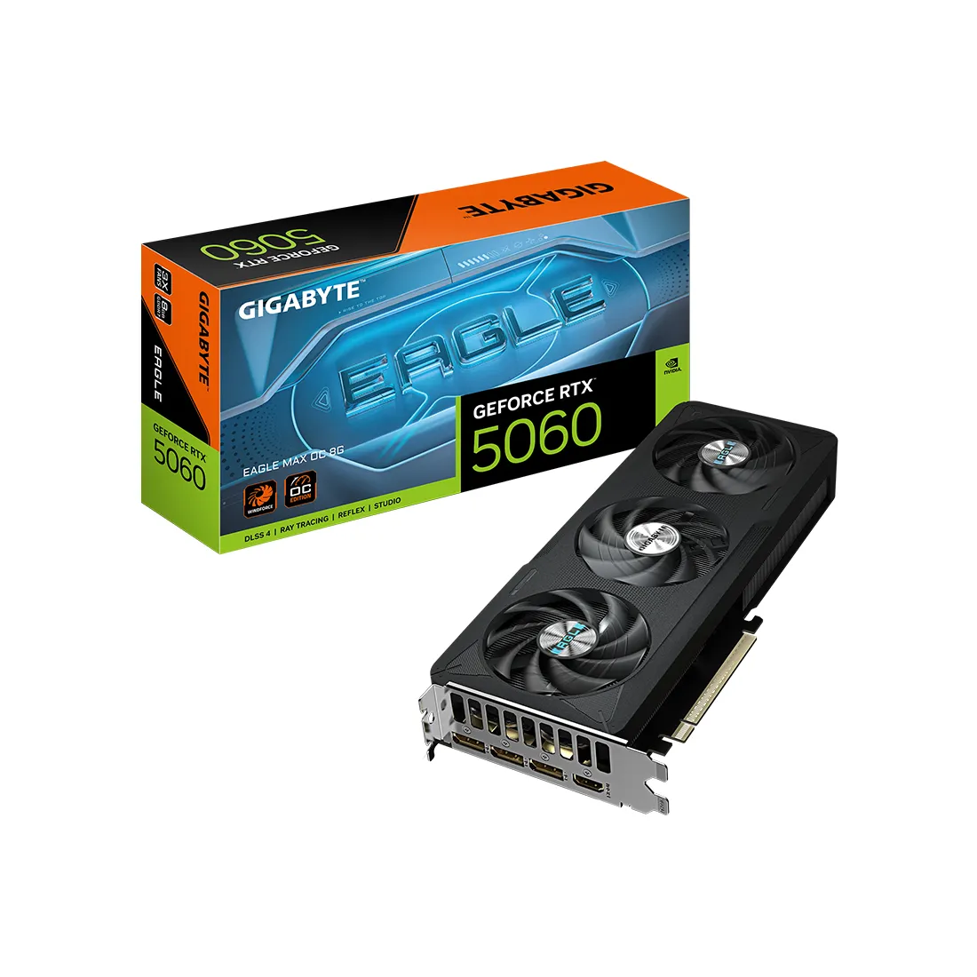 Видеокарта Gigabyte (GV-N5060EAGLEMAX OC-8GD) RTX5060 EAGLE MAX OC 8G — изображение 3