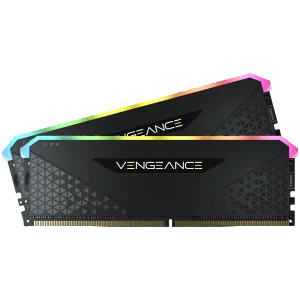 CORSAIR DDR4, 3200MHz 16GB 2x8GB Dimm, 16-20-20-38, XMP 2.0, Vengeance RGB RS, RGB LED, Black PCB, 1.35V, for AMD Ryzen & Intel
