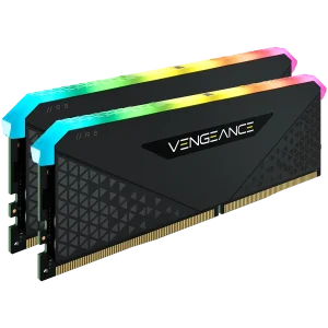CORSAIR DDR4, 3200MHz 32GB 2x16GB Dimm, 16-20-20-38, XMP 2.0, Vengeance RGB RS Heatspreader, RGB LED, Black PCB, 1.35V, for AMD Ryzen & Intel XMP