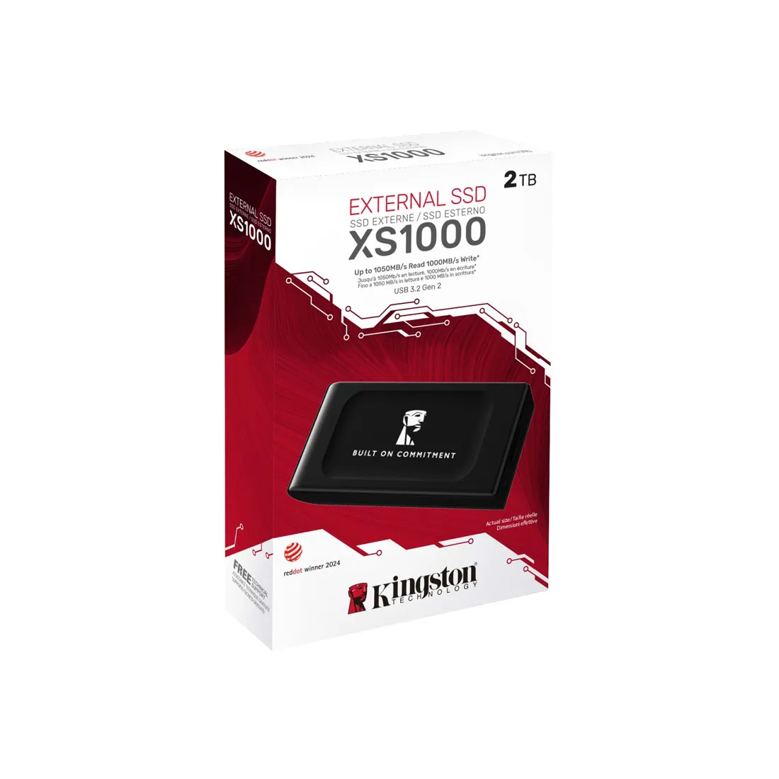 Внешний SSD диск Kingston 2TB XS1000 Темный — изображение 3