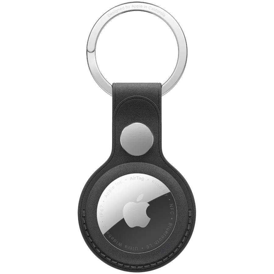 AirTag FineWoven Key Ring - Black,Model A3363