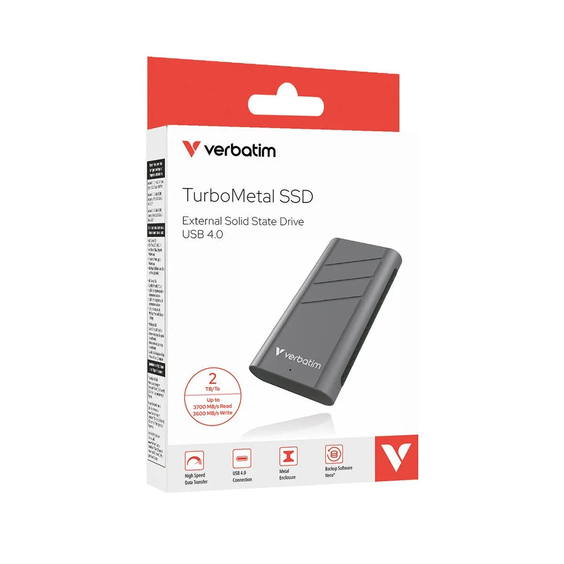 Внешний SSD диск Verbatim TurboMetal 32022 2TB — изображение 2