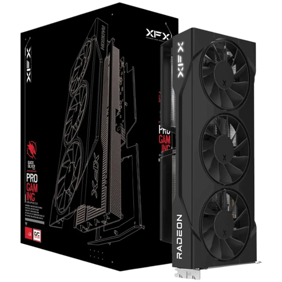 XFX Swift AMD Radeon RX 9060 XT OC Triple Fan 16GB GDDR6 128-bit HDMI 2x DP