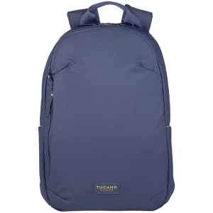 The Laser backpack for 15.6" laptops and 16" MacBooks, made from water-resistant resin-coated fabric obtained from recycled plastic, features a compact design and excellent pocket organization.