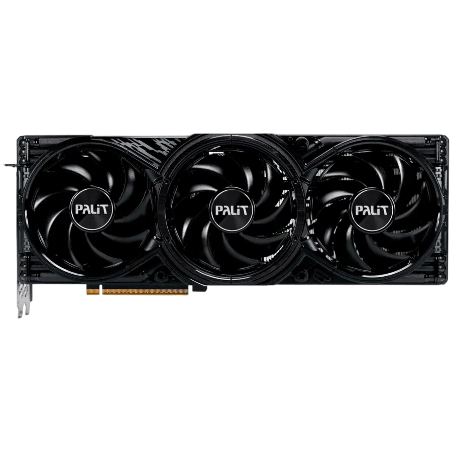 PALIT GeForce RTX 5080 GamingPro 16GB GDDR7, 256 bit, 1x HDMI 2.1b, 3x DP 2.1b, 3 Fan, 1x 16-pin pwr connector, 850W, 331.9 x 127.1 x 60 mm, NE75080019T2-GB2031A — изображение 2
