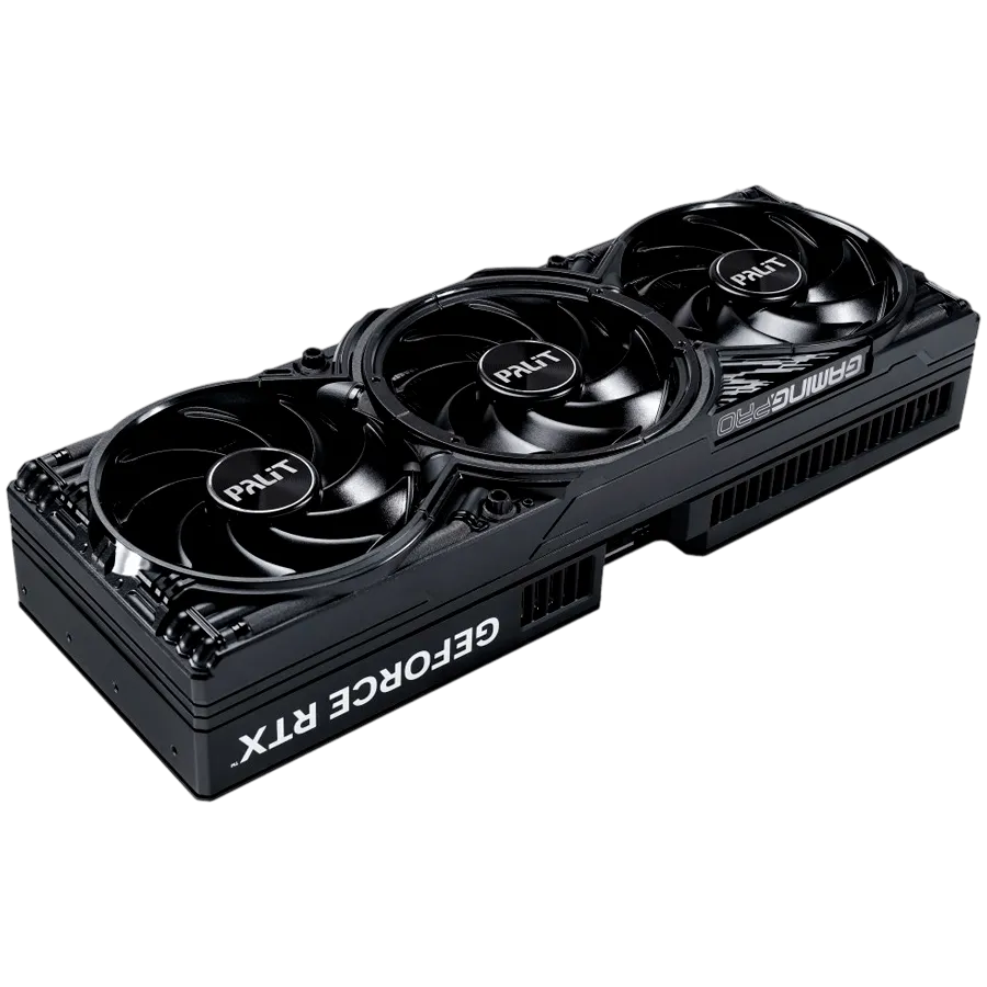 PALIT GeForce RTX 5080 GamingPro 16GB GDDR7, 256 bit, 1x HDMI 2.1b, 3x DP 2.1b, 3 Fan, 1x 16-pin pwr connector, 850W, 331.9 x 127.1 x 60 mm, NE75080019T2-GB2031A — изображение 3